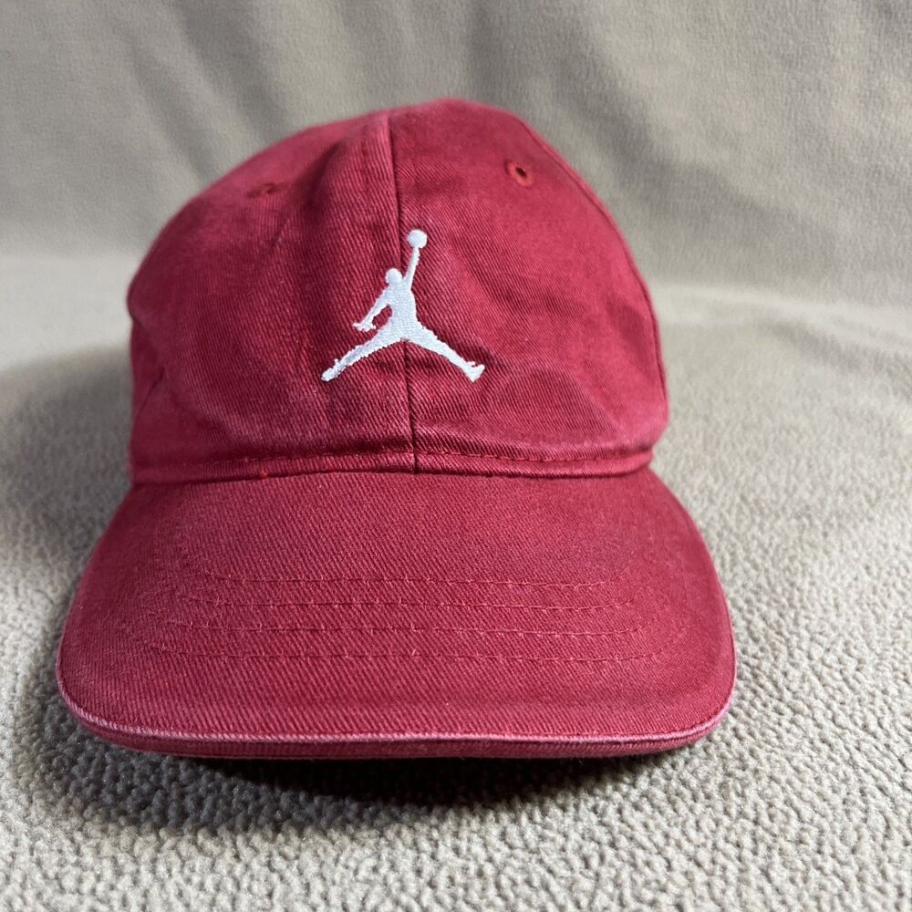 Jordan Infant Jumpman Baseball Cap Burgundy Red Cotton Adjustable Hat 8391-344